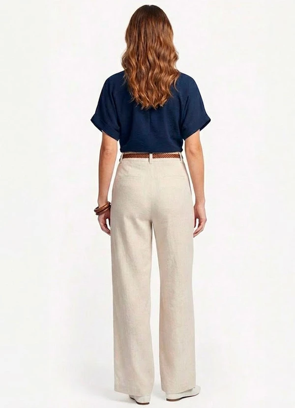 Infinita Cor - Blusa Cropped Feminina Azul 3