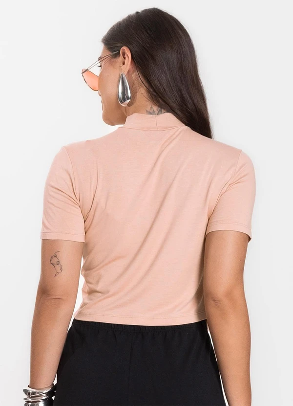 Select - Blusa Cropped Feminina Bege 2