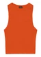 Essendi - Blusa Cropped Feminina em Ribana Marrom - variação: Laranja