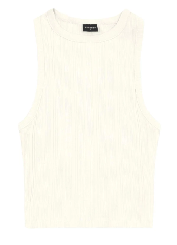 Essendi - Blusa Cropped Feminina em Ribana Natural