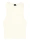 Essendi - Blusa Cropped Feminina em Ribana Marrom - variação: Natural