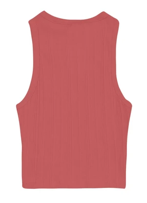 Essendi - Blusa Cropped Feminina em Ribana Rosa - ESSENDI