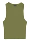 Essendi - Blusa Cropped Feminina em Ribana Marrom - variação: Verde