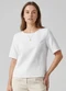Infinita Cor - Blusa Cropped Feminina em Viscose Vermelho - variação: Branco