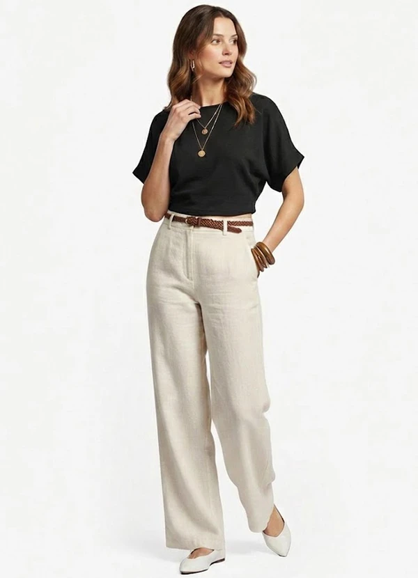 Infinita Cor - Blusa Cropped Feminina Preto 3