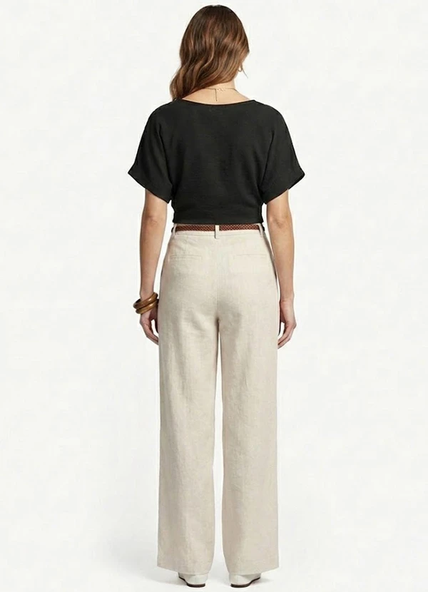 Infinita Cor - Blusa Cropped Feminina Preto 4