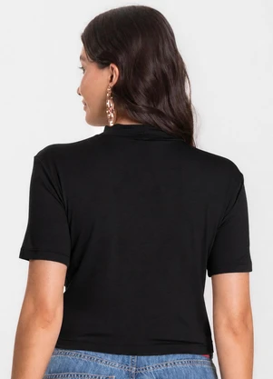Select - Blusa Cropped Feminina Preto - SELECT