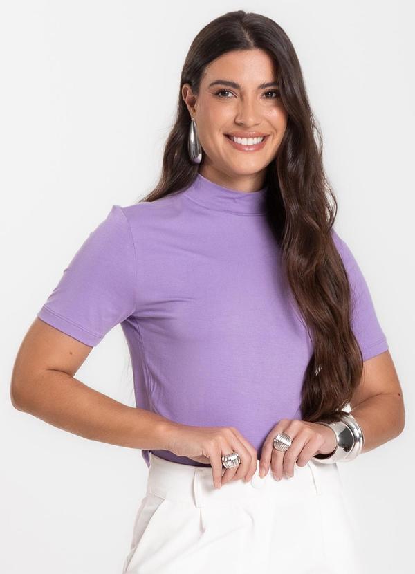 Select - Blusa Cropped Feminina Roxo