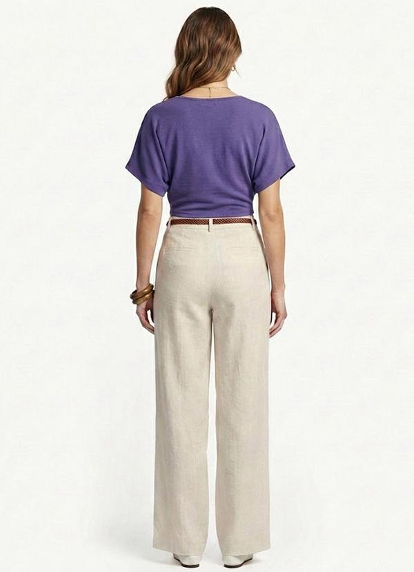 Infinita Cor - Blusa Cropped Feminina Roxo 4