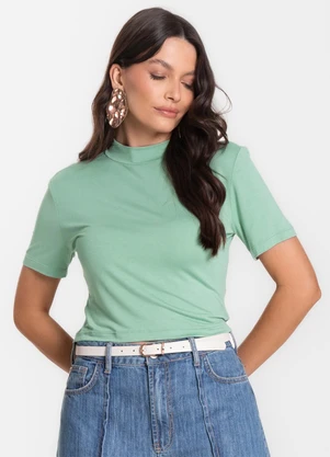 Select - Blusa Cropped Feminina Verde - SELECT