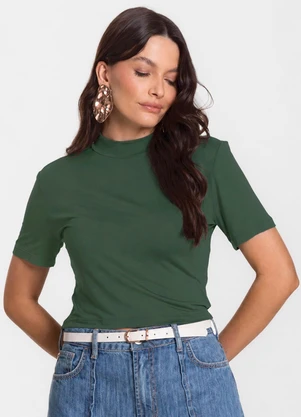 Select - Blusa Cropped Feminina Verde - SELECT