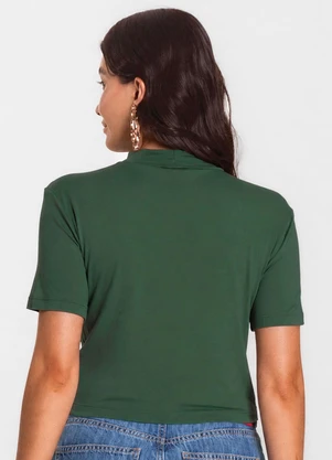Select - Blusa Cropped Feminina Verde - SELECT