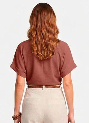 Infinita Cor - Blusa Cropped Feminina Vermelho - INFINITA COR