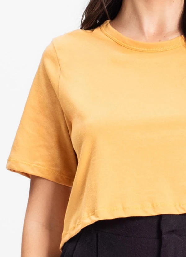 Select - Blusa Cropped Lisa Amarelo 4