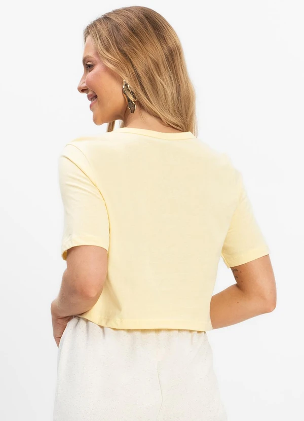 Select - Blusa Cropped Lisa Amarelo 2