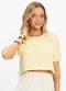 Select - Blusa Cropped Lisa Amarelo - variação: Amarelo
