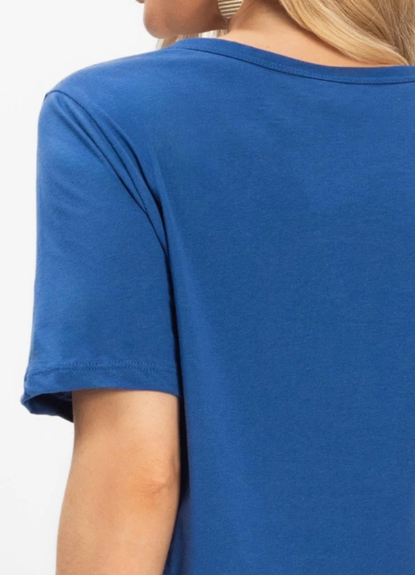 Select - Blusa Cropped Lisa Azul 4