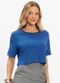 Select - Blusa Cropped Lisa Amarelo - variação: Azul
