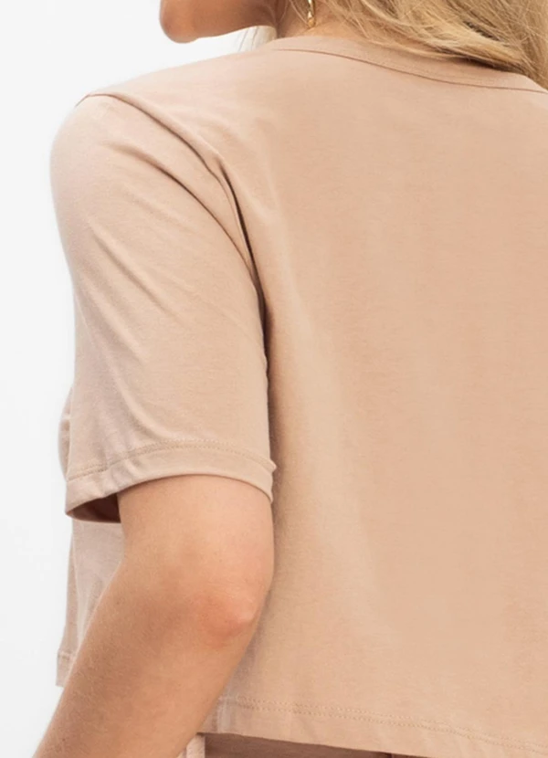 Select - Blusa Cropped Lisa Marrom 4