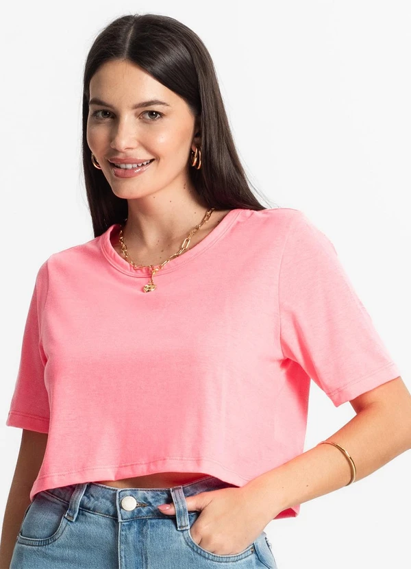 Select - Blusa Cropped Lisa Rosa 4