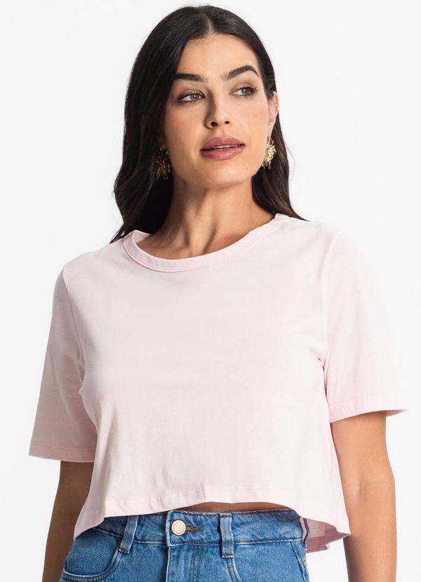 Select - Blusa Cropped Lisa Rosa