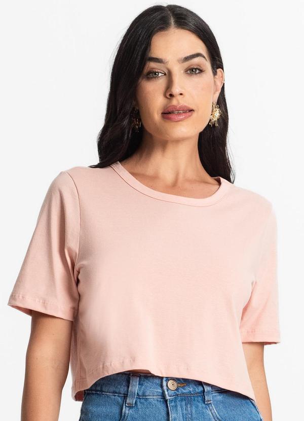Select - Blusa Cropped Lisa Rosa