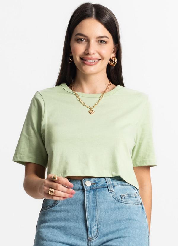 Select - Blusa Cropped Lisa Verde 1
