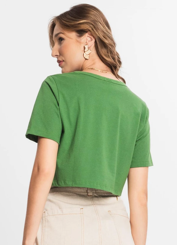 Select - Blusa Cropped Lisa Verde 2