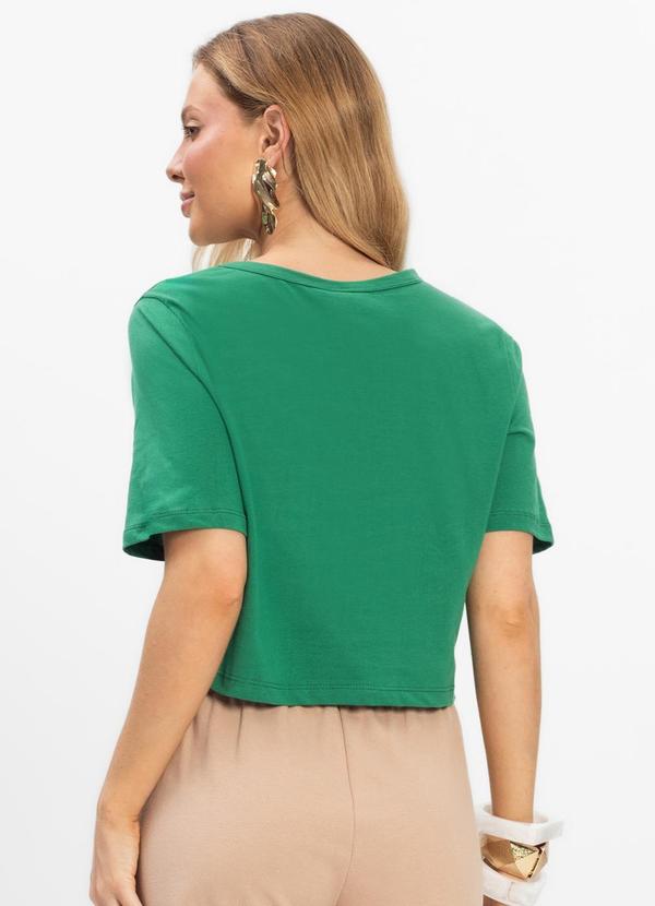 Select - Blusa Cropped Lisa Verde 2