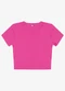Rovitex - Blusa Cropped Ribana Básica Bege - variação: Rosa