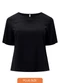 Lunender Mais Mulher - Blusa D Plus Size com Recorte no Decote Azul - variação: Preto