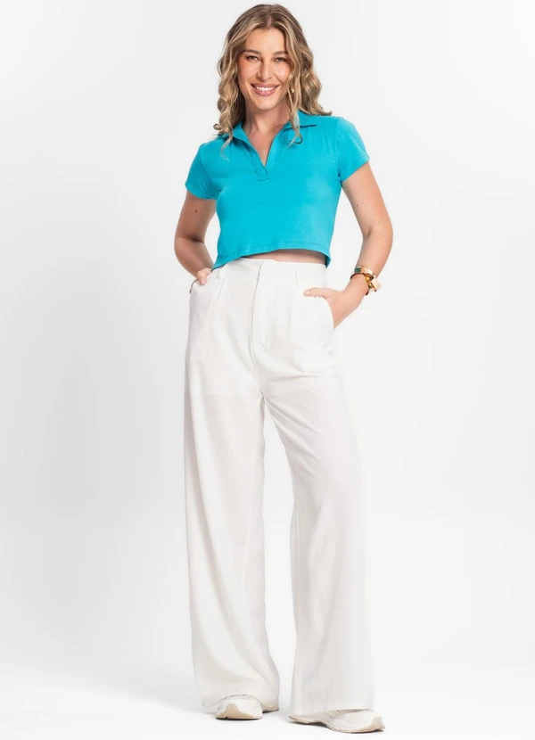 Endless - Blusa de Cotton Leve Feminina Azul 3