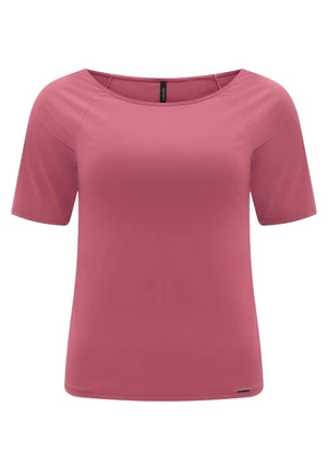 Lunender - Blusa de Malha com Mangas Curtas Rosa - LUNENDER