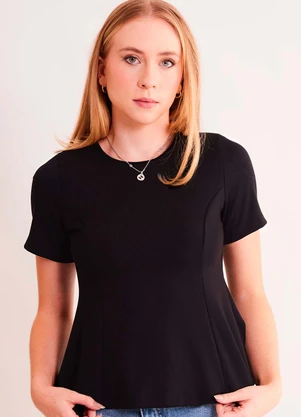 Sofie - Blusa de Manga Curta Allure em Malha Bodycon Pret - SOFIE
