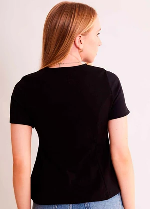Sofie - Blusa de Manga Curta Allure em Malha Bodycon Pret - SOFIE
