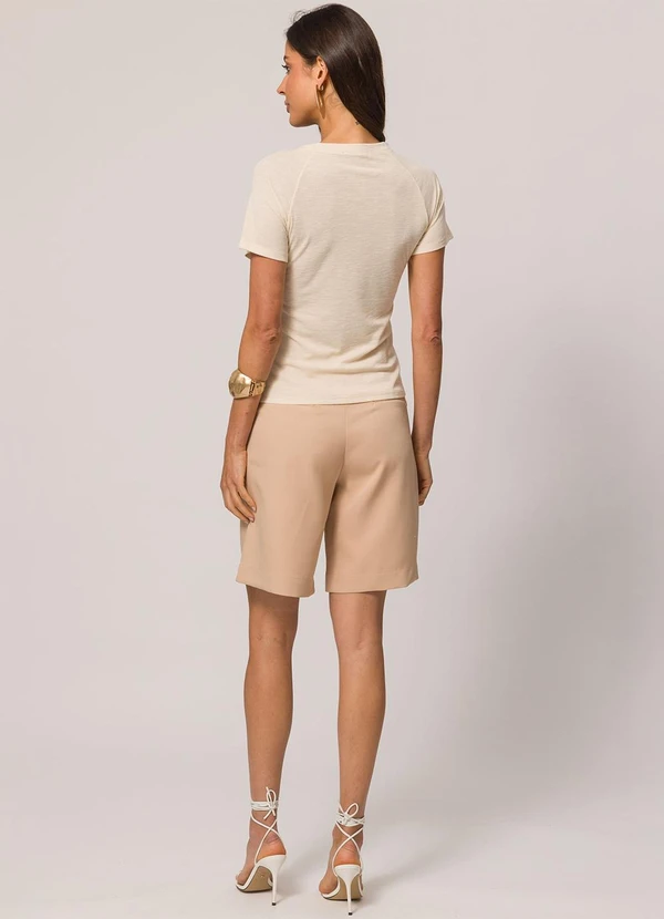 Doce Trama - Blusa de Manga Curta Branco 4