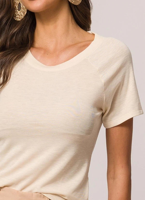 Doce Trama - Blusa de Manga Curta Branco 5