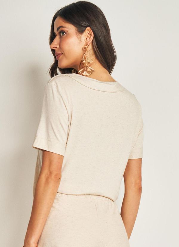 Doce Trama - Blusa de Manga Curta Branco 2