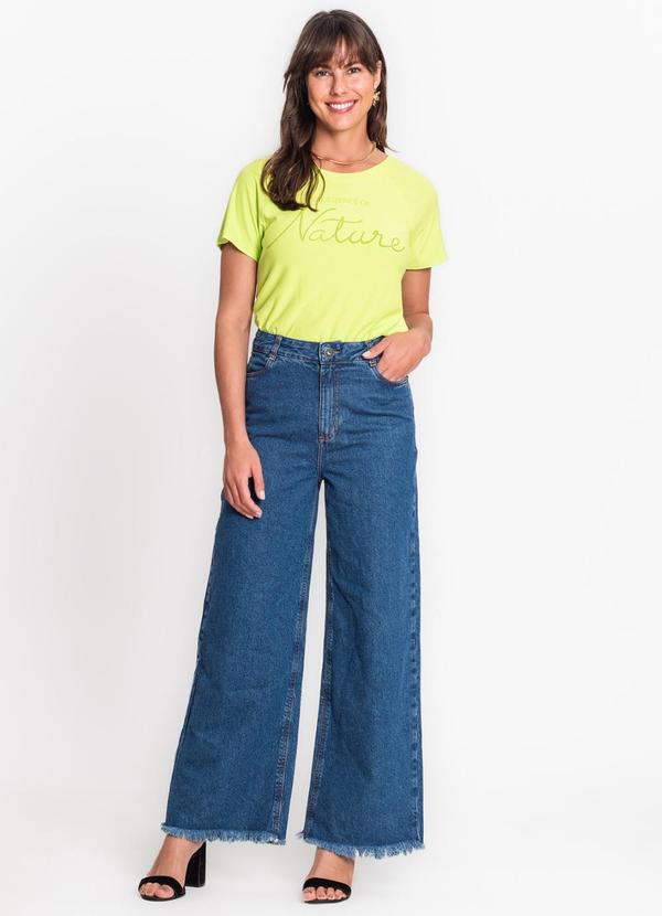 Rovitex - Blusa de Manga Curta e Decote Redondo Verde 2