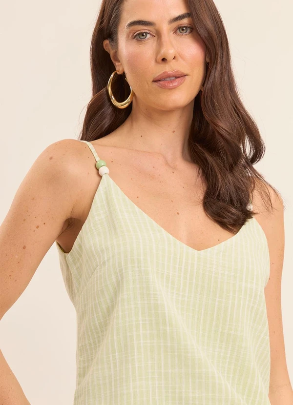 Doce Trama - Blusa de Manga Curta em Tricot Flamê Verde 5