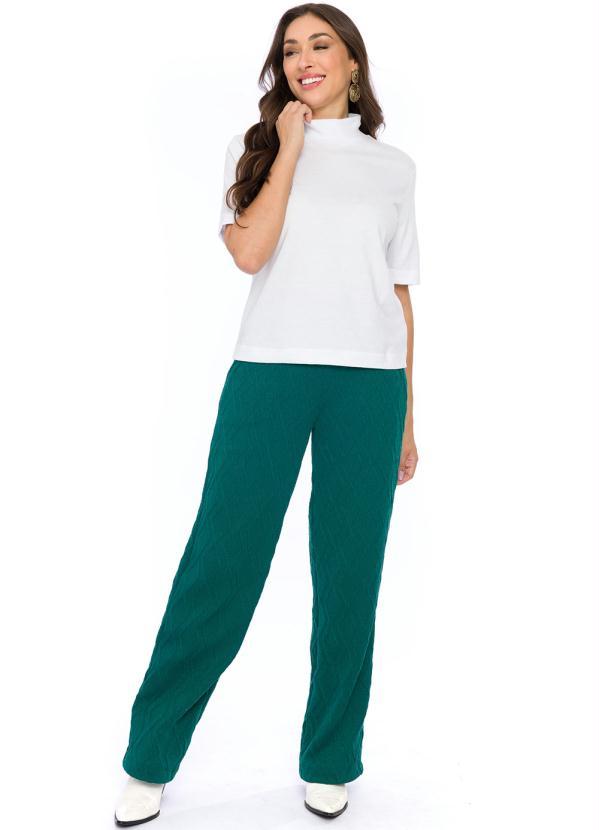 Doce Trama - Blusa de Manga Curta Meia Malha Branco 3