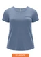 Lunender Mais Mulher - Blusa Viscose com Elastano Branco - variação: Azul