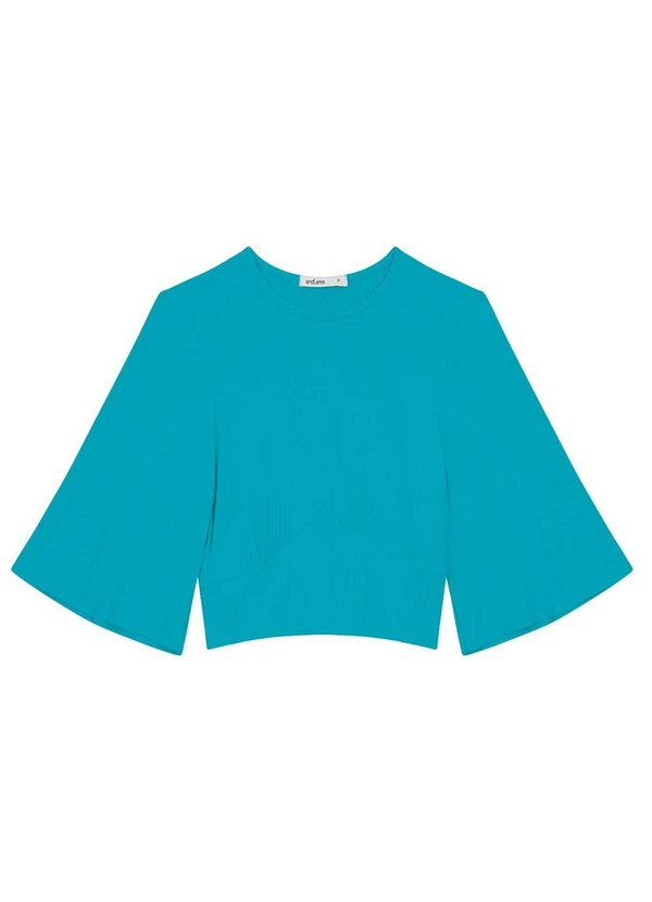 Endless - Blusa de Ribana Canelada Feminina Azul 5