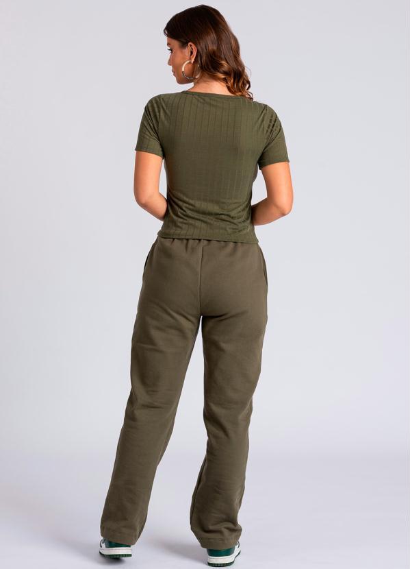 Briard - Blusa de Ribana Canelada Verde 4