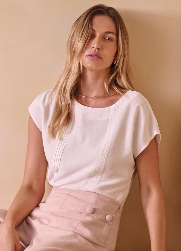 Principessa - Blusa de Viscose Amalia Off White