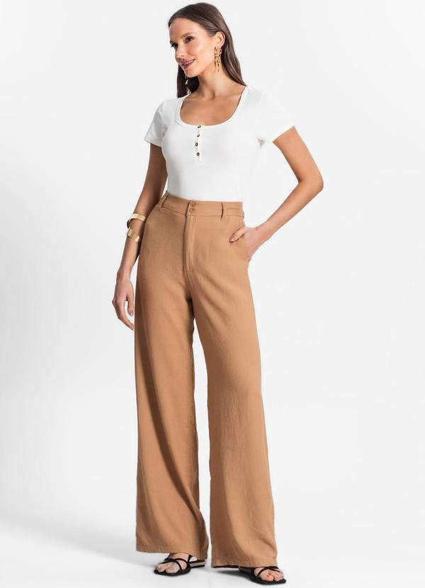 Endless - Blusa de Viscotorcion Basica Bege 3