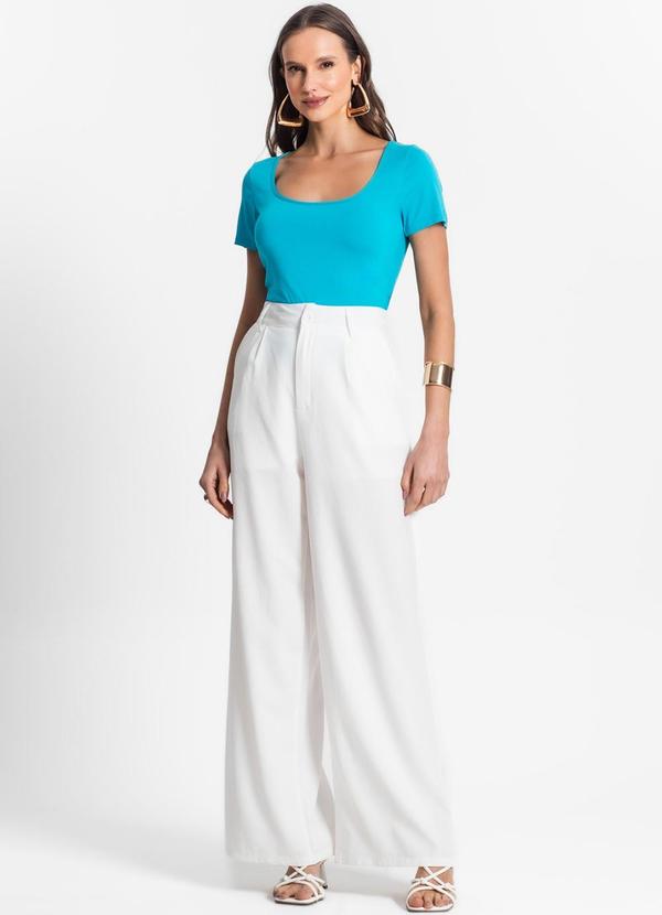 Endless - Blusa de Viscotorcion Decote Azul 3