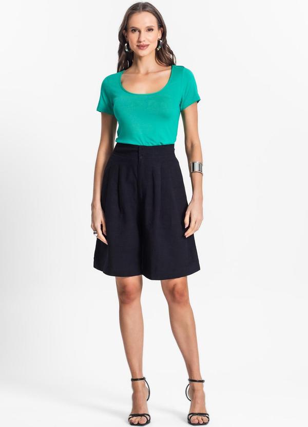 Endless - Blusa de Viscotorcion Decote Verde 3