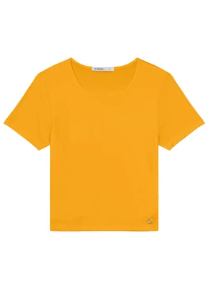 Endless - Blusa de Viscotorcion Feminina Amarelo - ENDLESS