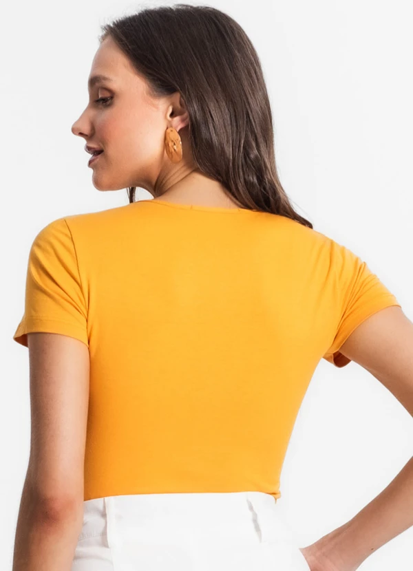 Endless - Blusa de Viscotorcion Feminina Amarelo 3